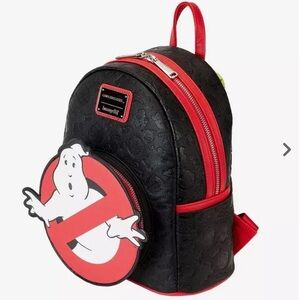 NEW Loungefly Ghostbusters Logo Glow-In-The-Dark Mini Backpack